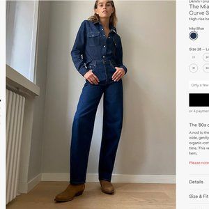 Aritzia The Denim Forum High Rise Balloon Jean 27